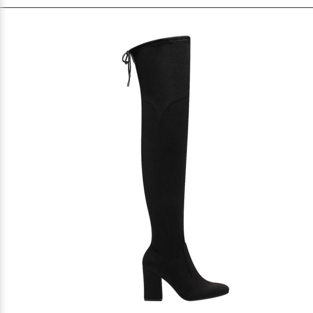 Unisa black wide calf wide width thigh high boot
